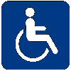Adhesive sign plates - Disabled people